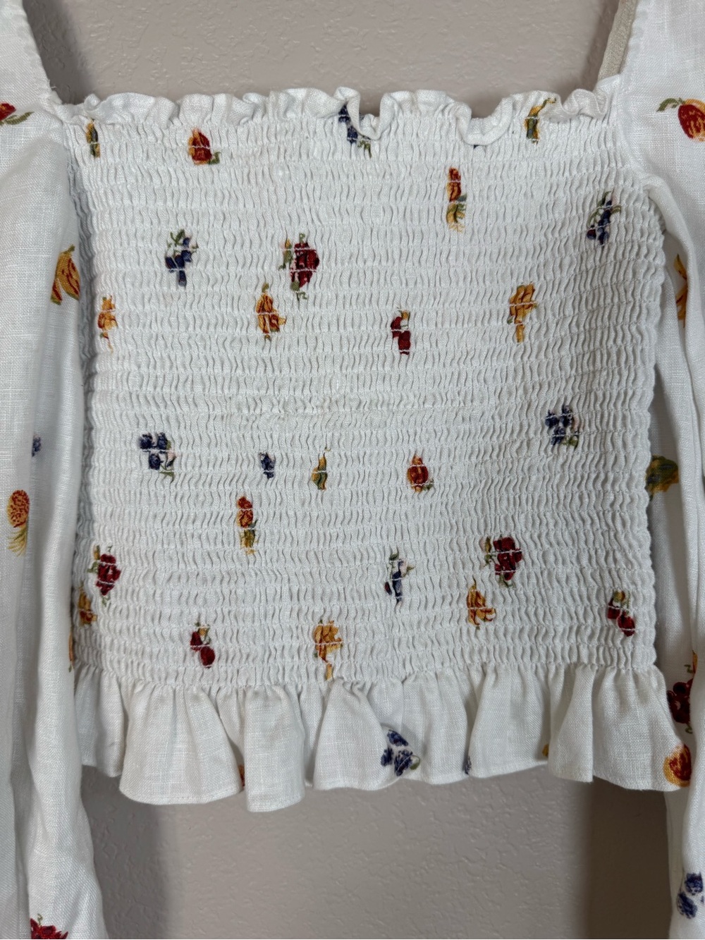 Reformation Tangerine Linen Top in Fruit Loops size Small $148 - Picture 11 of 14